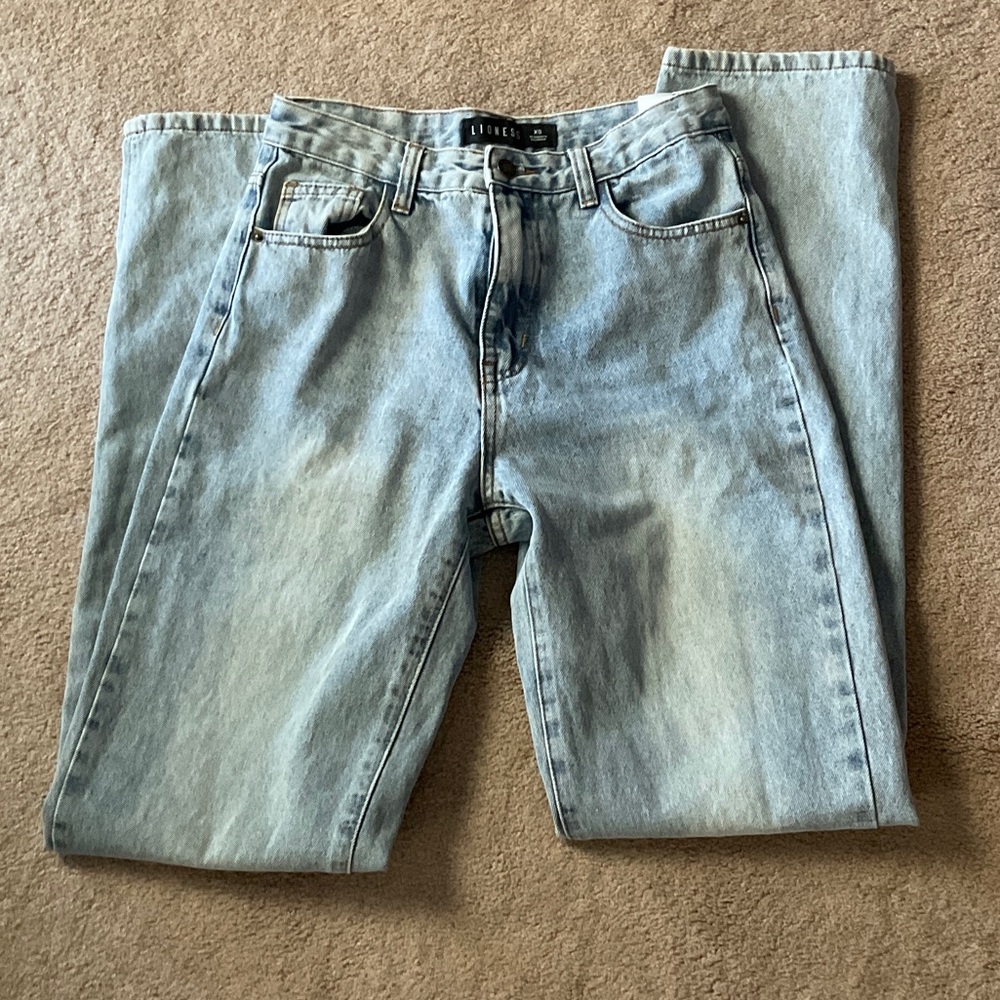 Lioness Women's Straight Leg Jeans in Light Blue